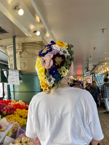 Crochet Flower Bucket Hat