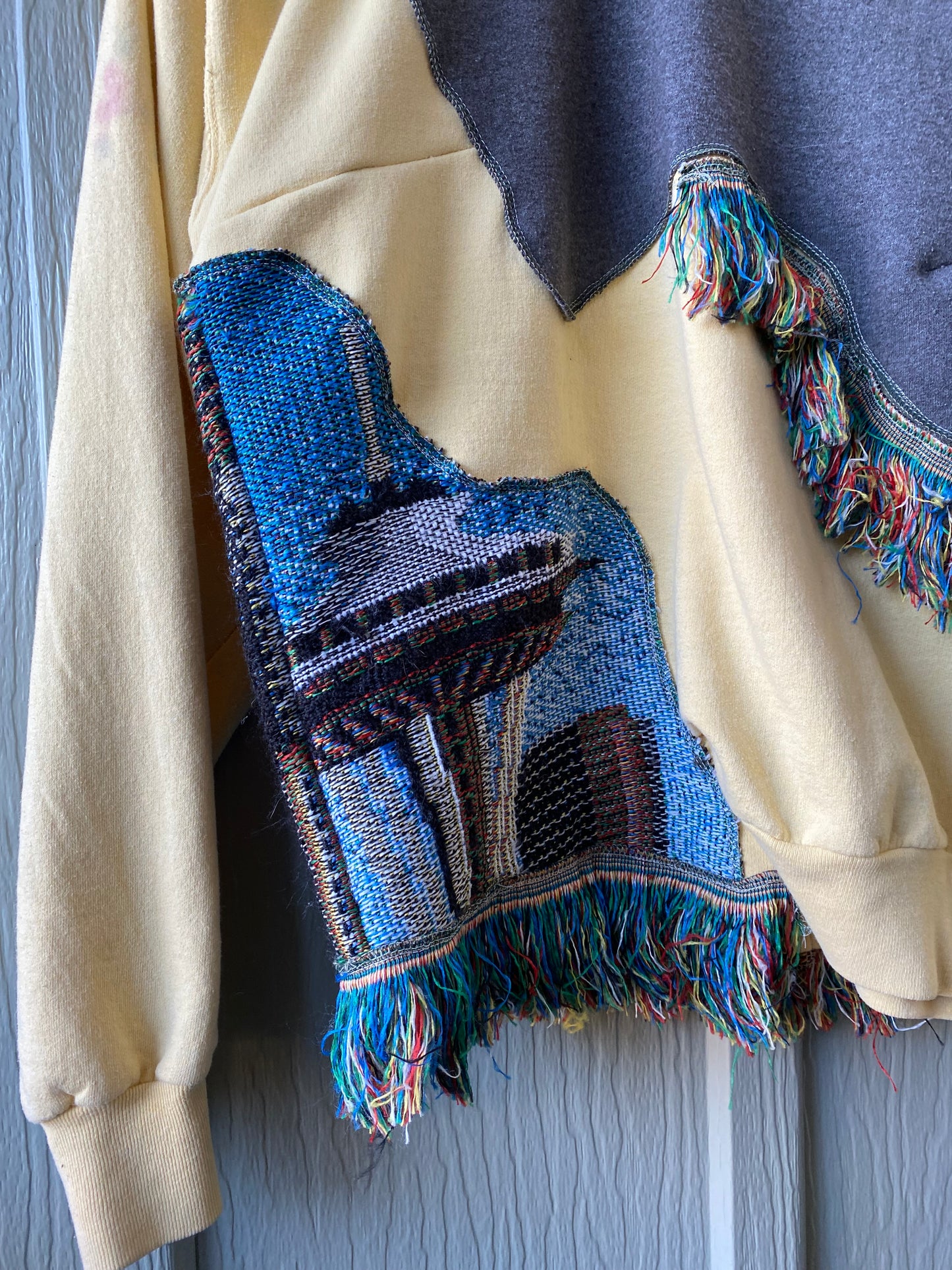 Space Needle Vintage Blanket Rework